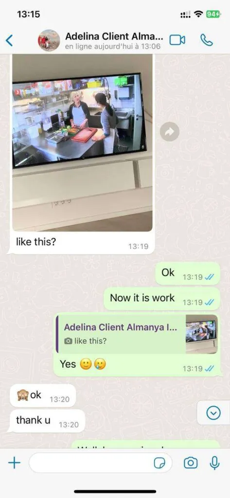 Customer WhatsApp conversation screenshot 4